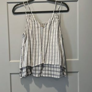 AMERICAN THREADS LINEN TANK TOP